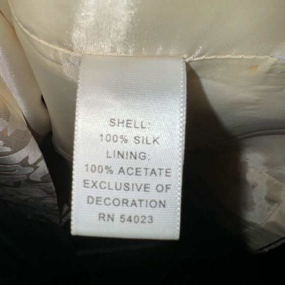 Gorgeous Brocade and Jewel Collared Dress Vintage Banana Republic Size 2 - Picture 9 of 14